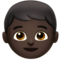 Boy - Black emoji on Apple